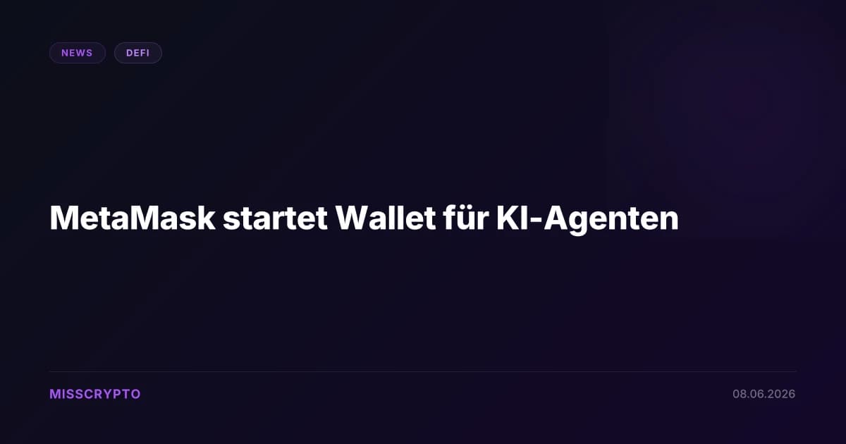 MetaMask startet Wallet für KI-Agenten